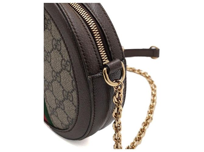 Gucci Borsa a tracolla e crossbody Ophidia Mini GG Round Chain Multicolore - vista 11
