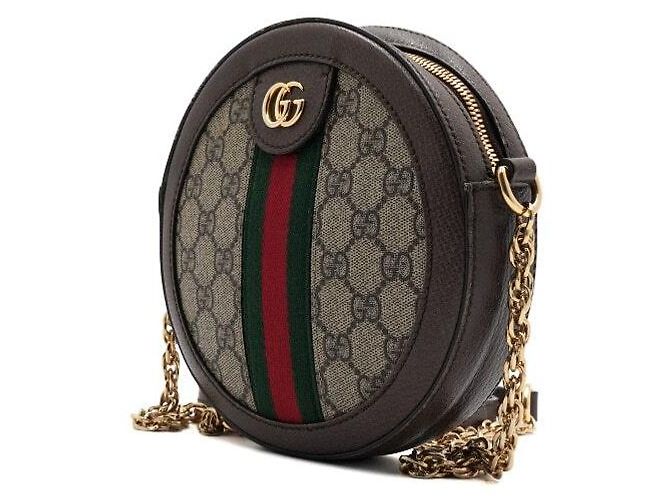 Gucci Borsa a tracolla e crossbody Ophidia Mini GG Round Chain Multicolore - vista 2