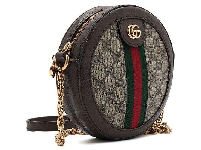 Gucci Borsa a tracolla e crossbody Ophidia Mini GG Round Chain Multicolore - vista 3