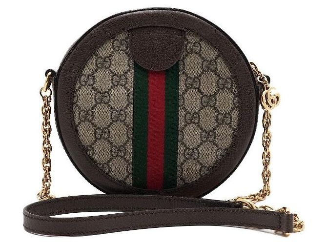 Gucci Borsa a tracolla e crossbody Ophidia Mini GG Round Chain Multicolore - vista 4