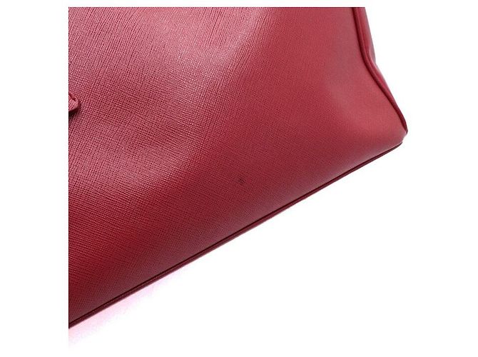 Prada Borsa Tote Lux Saffiano Rossa - vista 10
