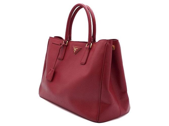 Prada Borsa Tote Lux Saffiano Rossa - vista 2