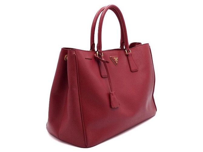 Prada Borsa Tote Lux Saffiano Rossa - vista 3