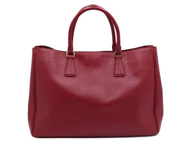Prada Borsa Tote Lux Saffiano Rossa - vista 4