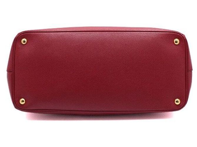 Prada Borsa Tote Lux Saffiano Rossa - vista 8