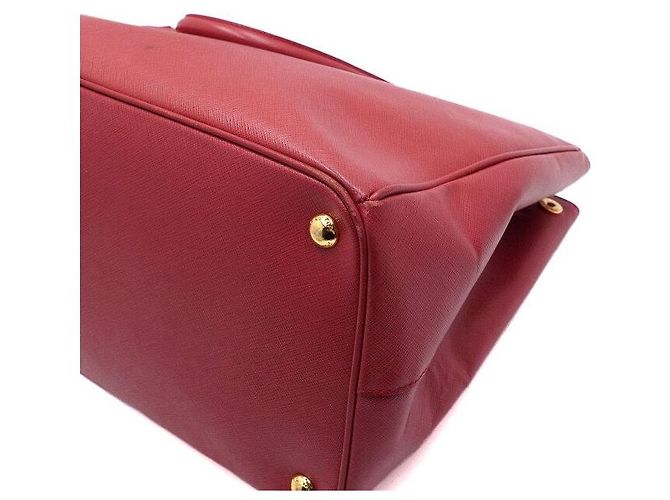 Prada Borsa Tote Lux Saffiano Rossa - vista 9