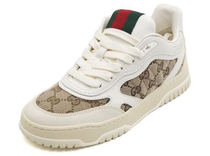 Gucci Reweb Damen Sneaker aus Canvas mit Monogramm Braun - Ansicht 2