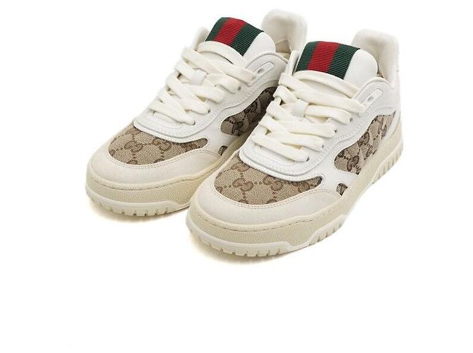 Gucci Reweb Damen Sneaker aus Canvas mit Monogramm Braun - Ansicht 3