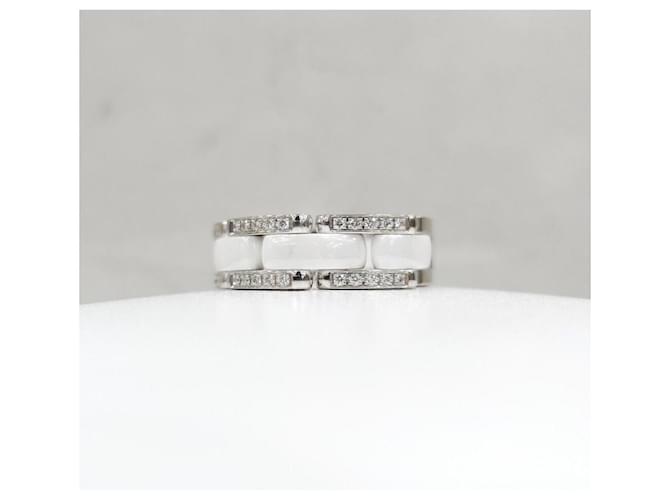 Chanel Diamond Ceramic Ultra Ring Größe Silber - Ansicht 2