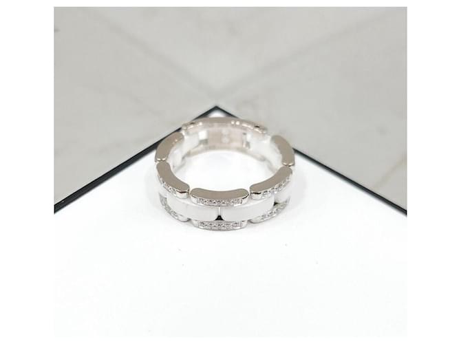 Chanel Diamond Ceramic Ultra Ring Größe Silber - Ansicht 5