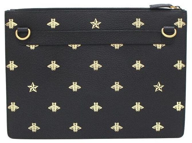 Gucci Borsa a tracolla e clutch Vista in pelle nera - vista 4