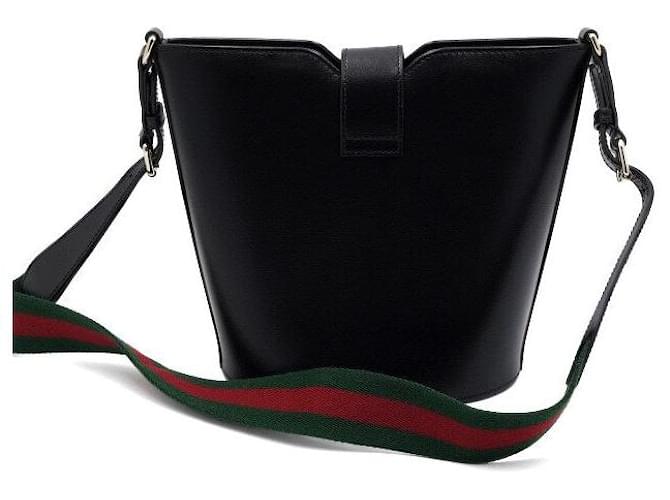 Gucci Mini borsa a secchiello a tracolla e crossbody Nero - vista 4
