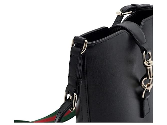 Gucci Mini borsa a secchiello a tracolla e crossbody Nero - vista 8