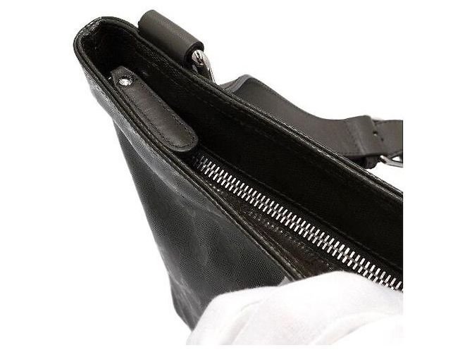 Gucci Borsa a tracolla da uomo in PVC kaki con stampa logo GG - vista 10