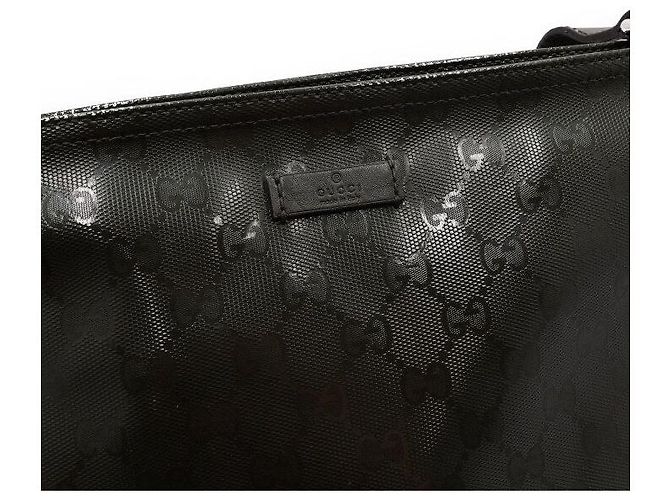 Gucci Borsa a tracolla da uomo in PVC kaki con stampa logo GG - vista 12