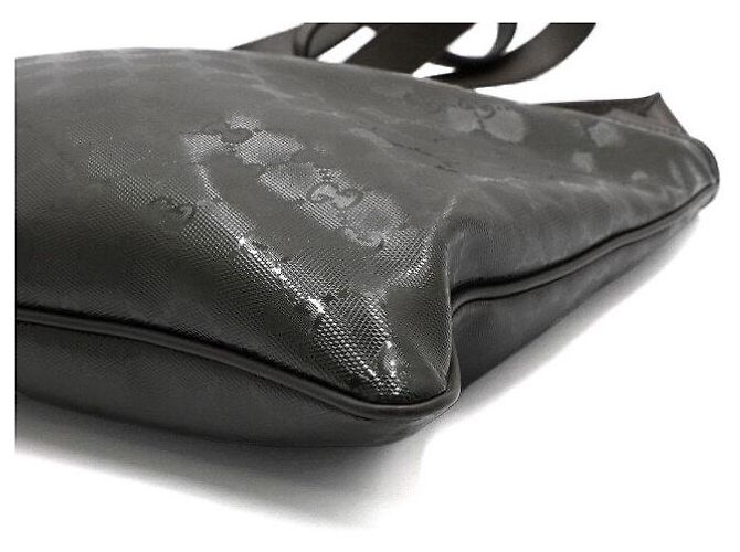 Gucci Borsa a tracolla da uomo in PVC kaki con stampa logo GG - vista 9