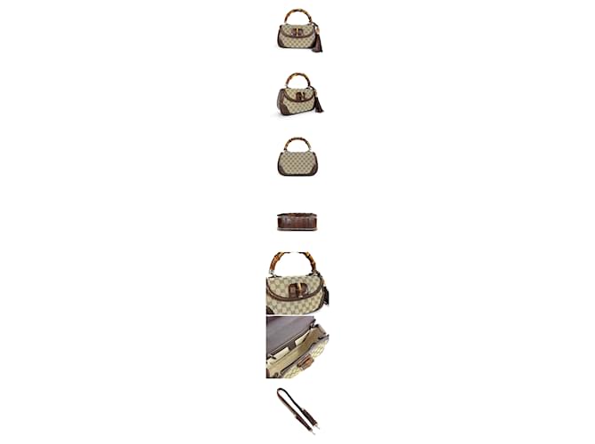 Bamboo Gucci Borsa con manico in bambù Marrone - vista 2