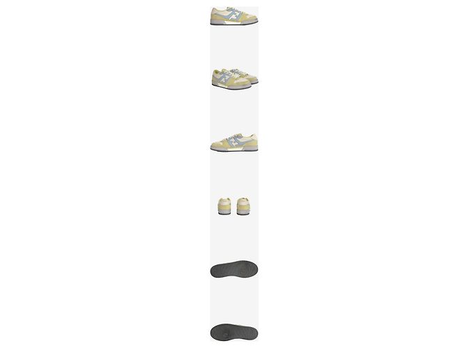 Fendi Sneakers basse in scamosciato Match Blu - vista 2