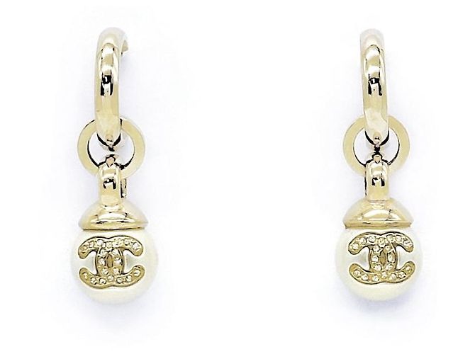 Chanel Orecchini CC Logo in perle e cristallo - vista 4