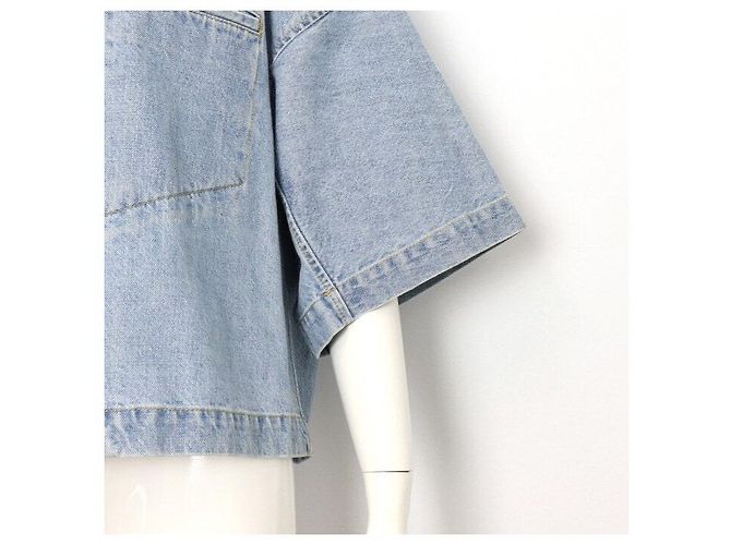 Bottega Veneta Giacca di jeans con lavaggio chiaro da donna Blu - vista 3