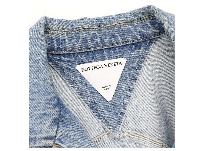 Bottega Veneta Giacca di jeans con lavaggio chiaro da donna Blu - vista 5