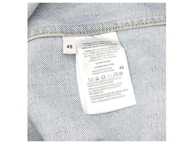 Bottega Veneta Giacca di jeans con lavaggio chiaro da donna Blu - vista 6