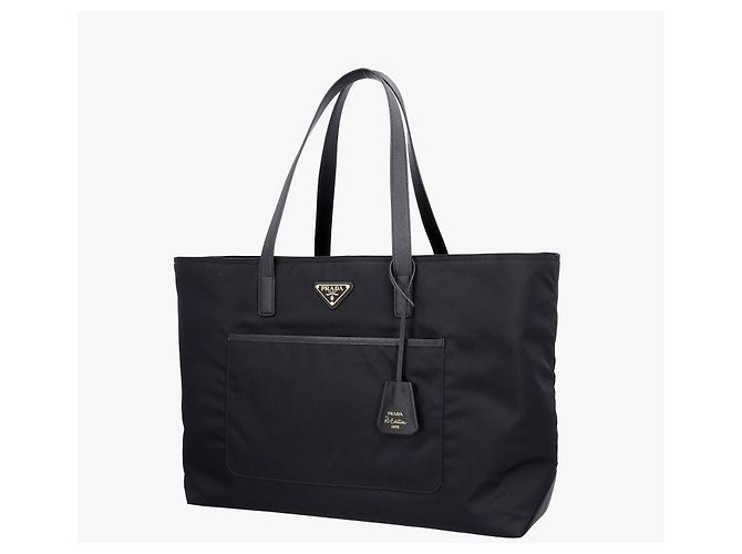 Prada Bolso Tote Grande Reedition Nylon Triangle Logo - vista 4