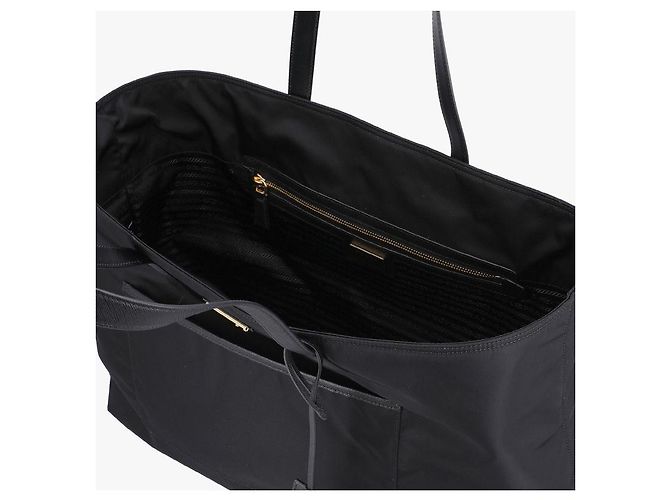 Prada Bolso Tote Grande Reedition Nylon Triangle Logo - vista 7