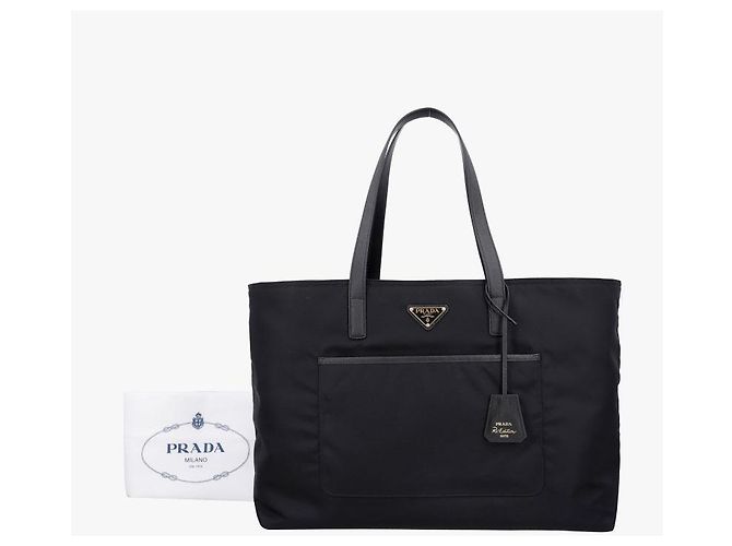 Prada Bolso Tote Grande Reedition Nylon Triangle Logo - vista 8