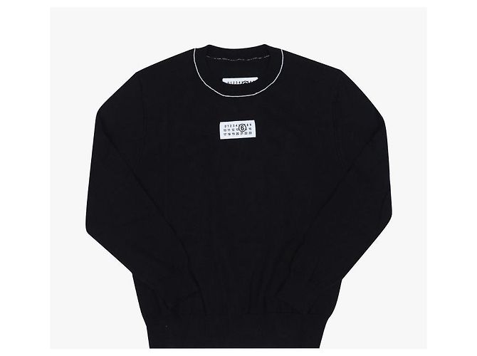 Maison Martin Margiela Patch in maglia con logo numerato (Può essere indossato da adulti) Nero - vista 2