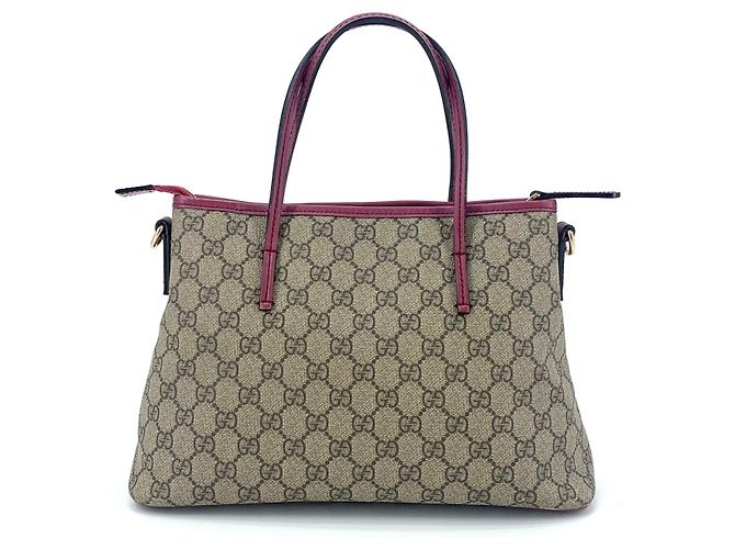 Gucci Piccola borsa tote e borsa a tracolla GG Supreme Marrone - vista 2