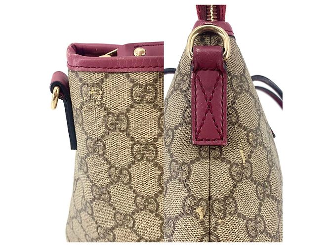 Gucci Piccola borsa tote e borsa a tracolla GG Supreme Marrone - vista 9