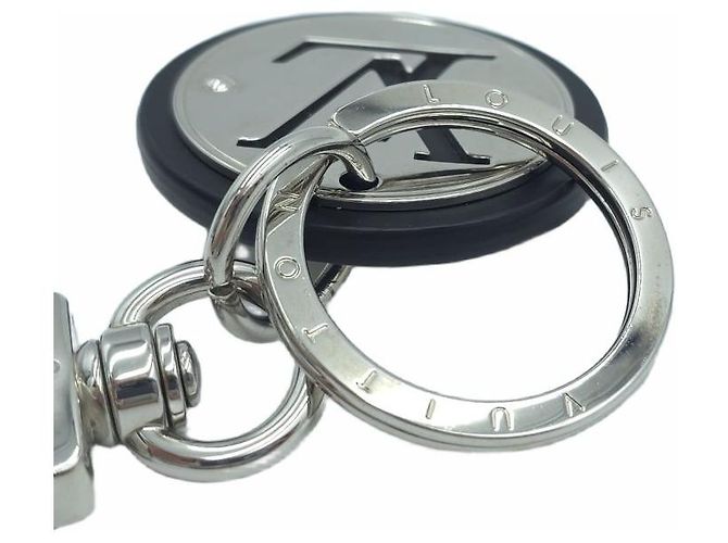 Louis Vuitton LV Cut Circle Bag Charm Schlüsselanhänger Silver Black Schwarz - Ansicht 10