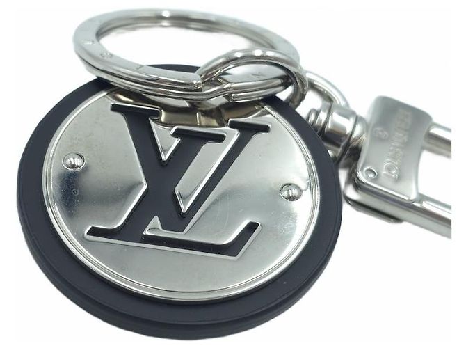 Louis Vuitton LV Cut Circle Bag Charm Schlüsselanhänger Silver Black Schwarz - Ansicht 8