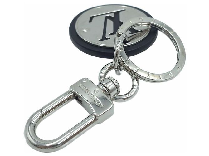 Louis Vuitton LV Cut Circle Bag Charm Schlüsselanhänger Silver Black Schwarz - Ansicht 9