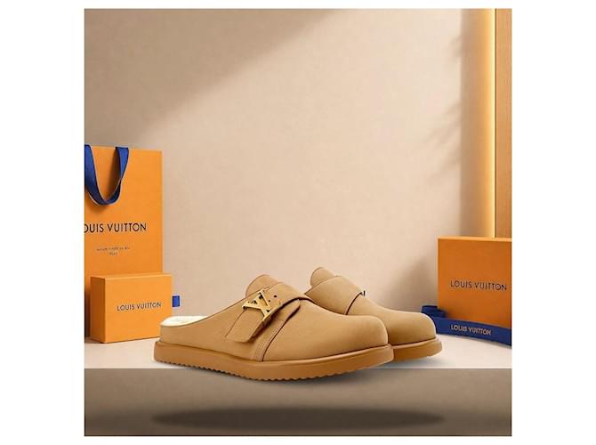 Eva Louis Vuitton Mule Easy Beige Marrone - vista 2