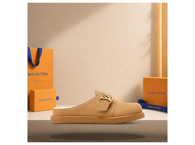 Eva Louis Vuitton Mule Easy Beige Marrone - vista 3