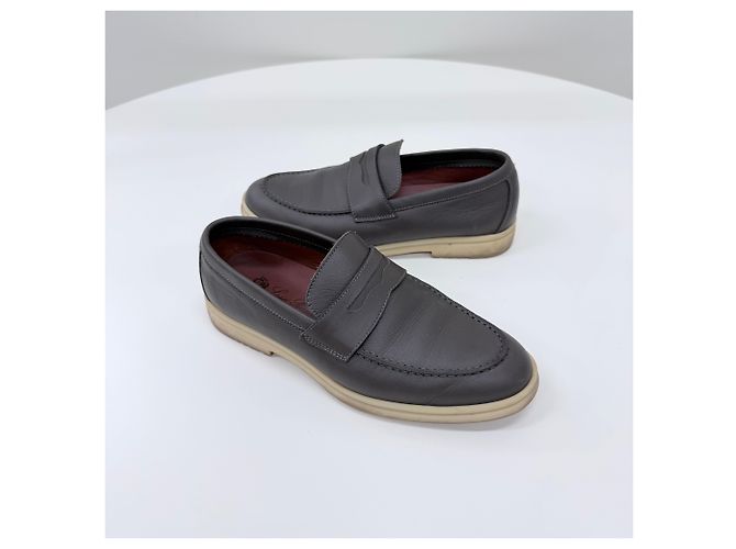 Loro Piana Mocassins en cuir Summer Walk Marron - vue 2