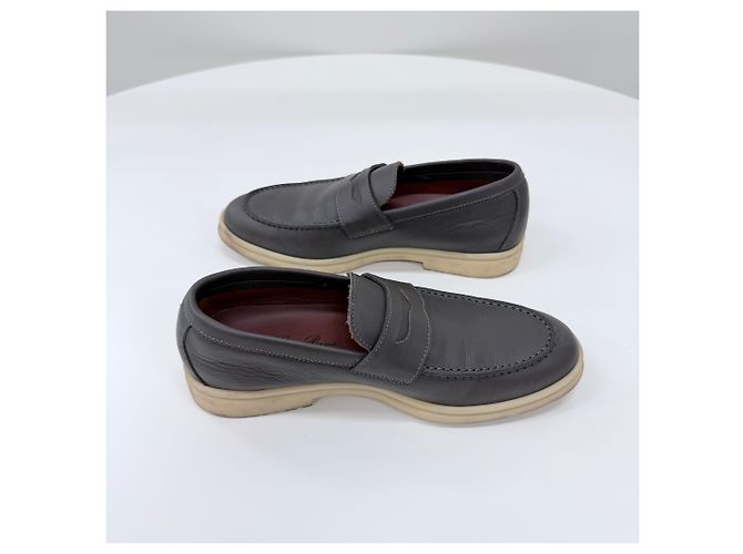 Loro Piana Mocassins en cuir Summer Walk Marron - vue 5