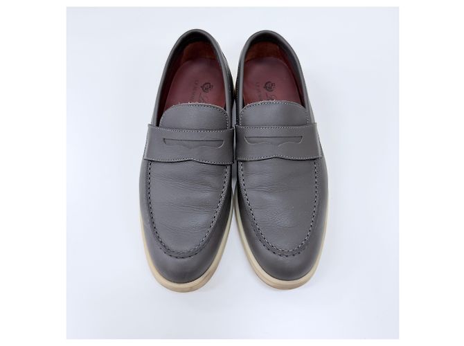 Loro Piana Mocassins en cuir Summer Walk Marron - vue 6