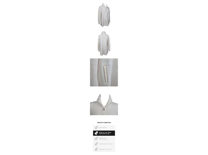 Loro Piana Strickjacke aus Kaschmir Weiß - Ansicht 2