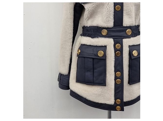Balmain Gold Button Mustang Women's Jacket - view 6