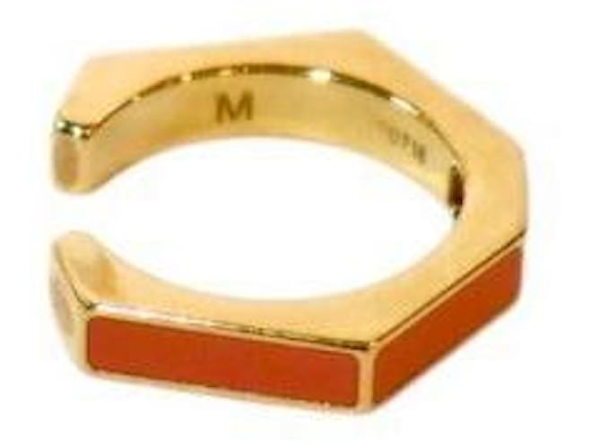 Fendi Anello Orange FF Gold Arancione - vista 4