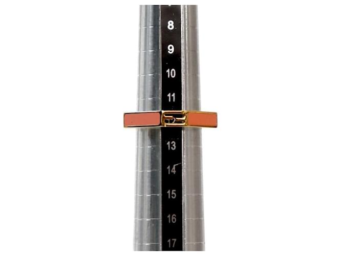 Fendi Anello Orange FF Gold Arancione - vista 7