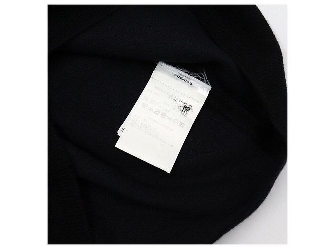 Moncler Schwarzes gestepptes Kleid für Damen mit Wollstrick-Set - Ansicht 9