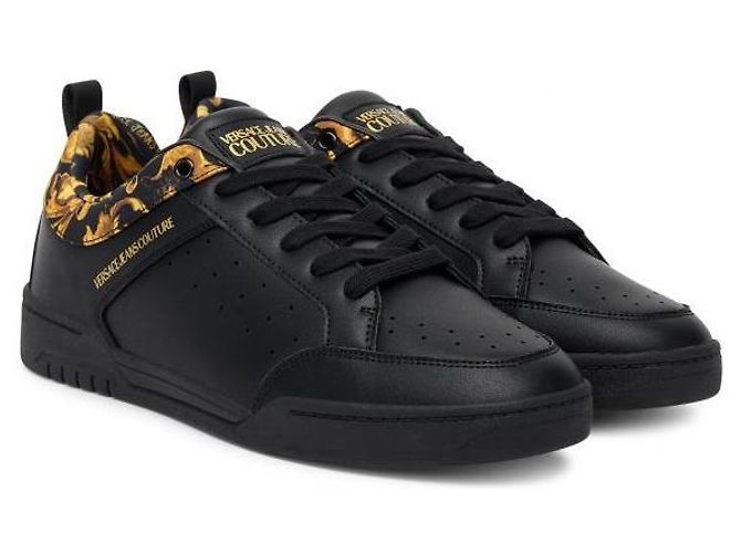 Versace Sneakers Porcelain Barocco Brooklyn Nero - vista 4