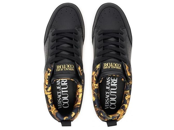 Versace Sneakers Porcelain Barocco Brooklyn Nero - vista 7