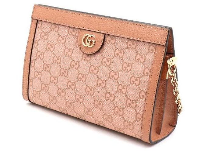 Gucci Borsa a tracolla e borsa a tracolla in jacquard Ophidia rosa - vista 2