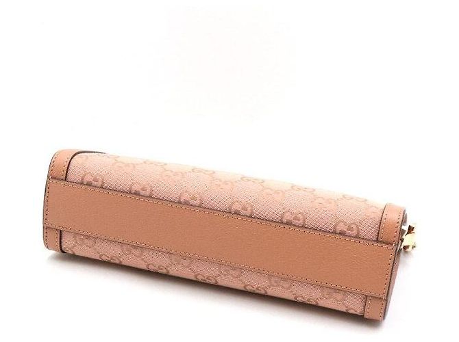 Gucci Borsa a tracolla e borsa a tracolla in jacquard Ophidia rosa - vista 6