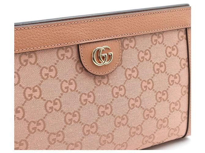 Gucci Borsa a tracolla e borsa a tracolla in jacquard Ophidia rosa - vista 7
